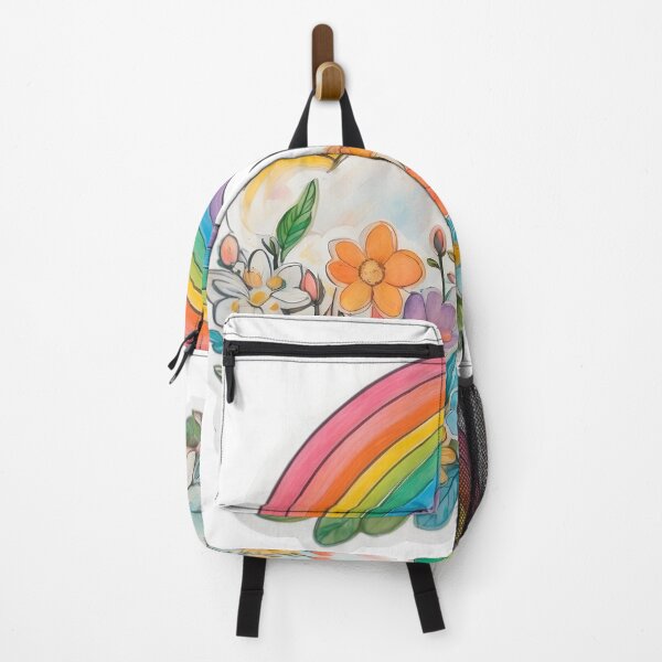 Item preview, Rainbow and flowers designed and sold by Falong-Design.