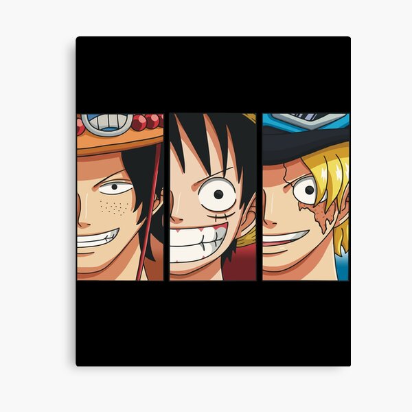 One Piece ASL Ace Sabo Luffy HD Print Wall Poster Scroll Room Decor