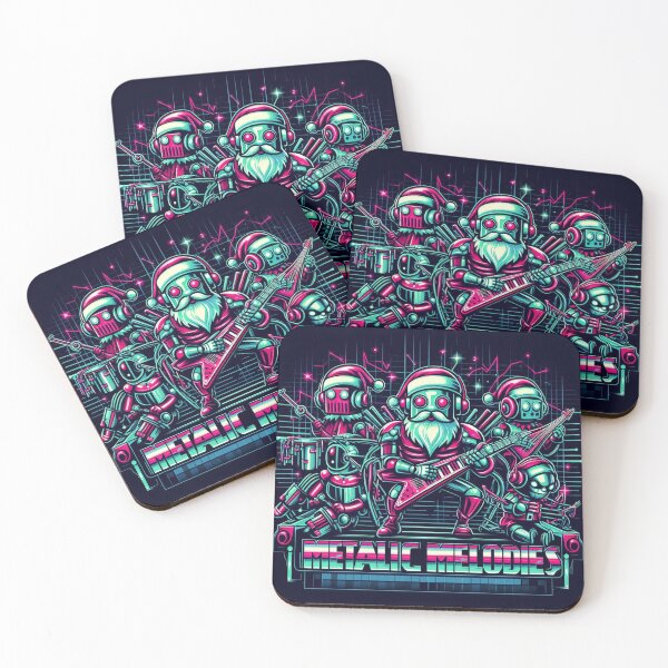 Item preview, Jingle Bots Rock Out Metallic Melodies designed and sold by Wonderall.