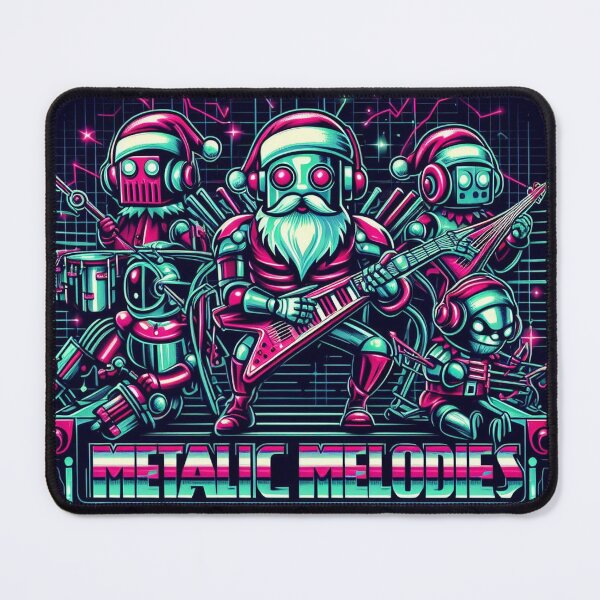 Item preview, Jingle Bots Rock Out Metallic Melodies designed and sold by Wonderall.