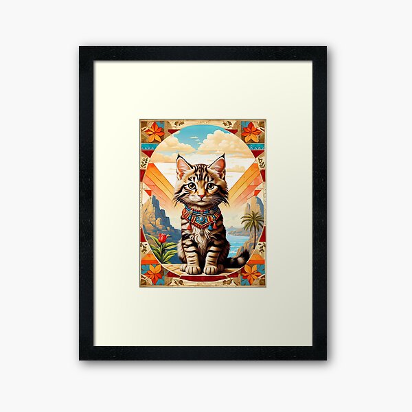 Item preview, Modern Apache Cat in Color designed and sold by AntiqueArtworks.