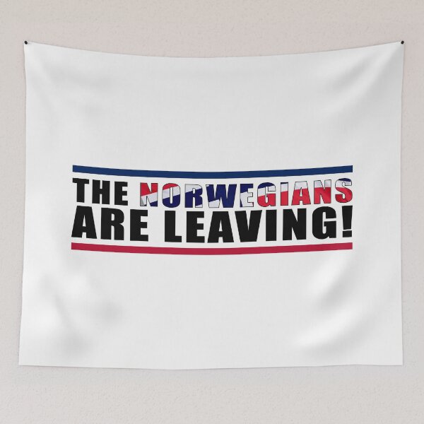 Item preview, The Norwegians are Leaving! designed and sold by SideSignal.