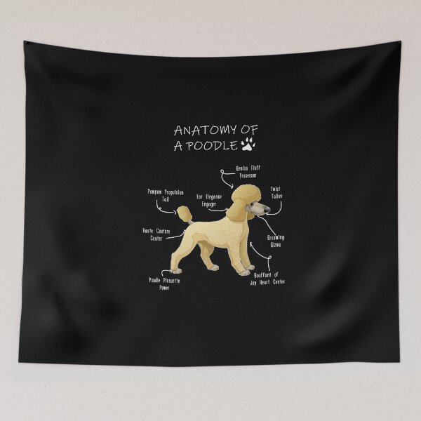 Item preview, Poodle Anatomy - Funny Poodle Mom Dad Owner Gift designed and sold by Petensity.