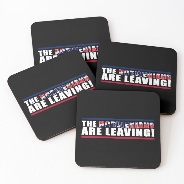 Item preview, The Norwegians are Leaving! white text designed and sold by SideSignal.