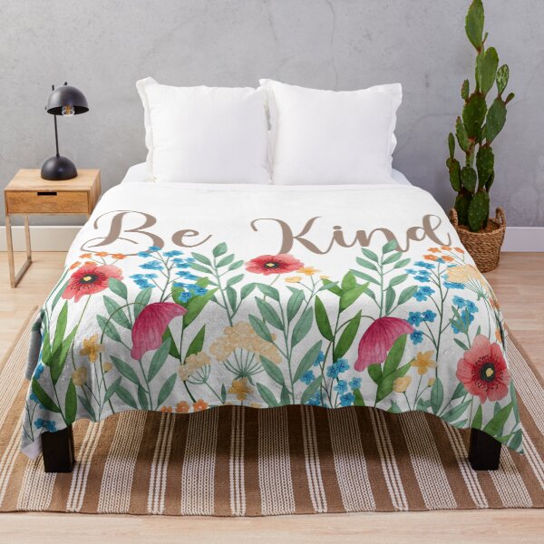 Item preview, wild flowers - Be kind designed and sold by Creative-Wolf16.