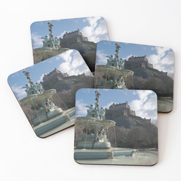 Item preview, Ross Fountain in Edinburgh and castle views designed and sold by cdkphotos.
