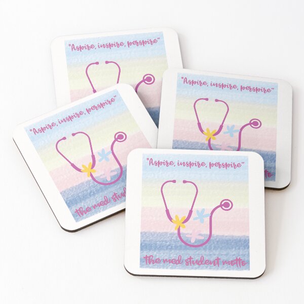 Item preview, The med student motto,aspire ,inspire,perspire-medical student sticker designed and sold by medoutfits.
