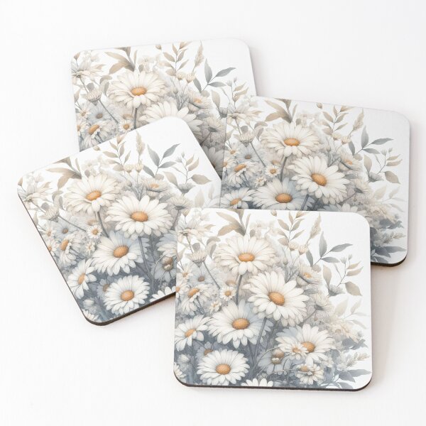 Item preview, White Daisies Painting designed and sold by tipitoes.