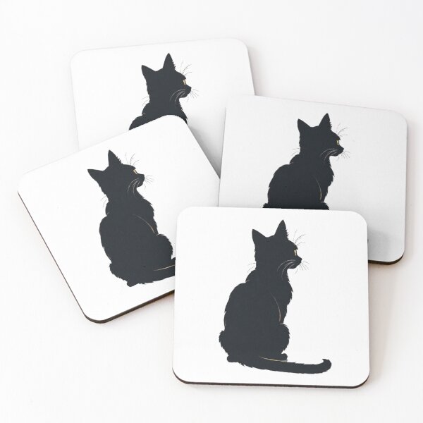 Item preview, black cat designed and sold by MeowLoka ⭐⭐⭐⭐.