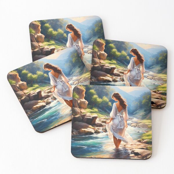 Item preview, Bathing Beauty in Magical Mountain Stream designed and sold by Yontartov.