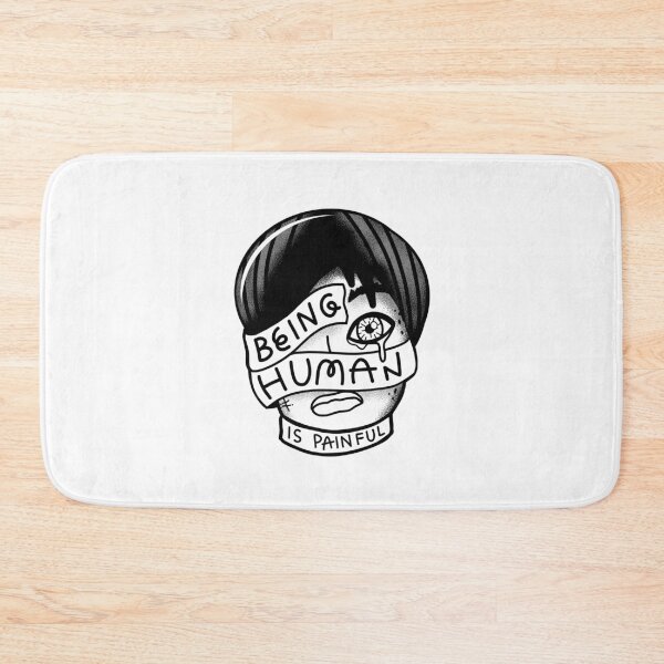 Item preview, Tattoo Style BEING HUMAN is painful. designed and sold by jazzydevil.