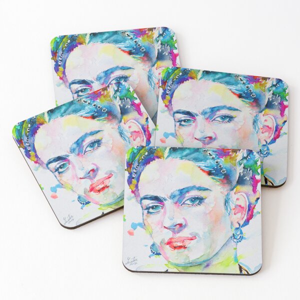 Item preview, FRIDA KAHLO - watercolor portrait .2 designed and sold by lautir.