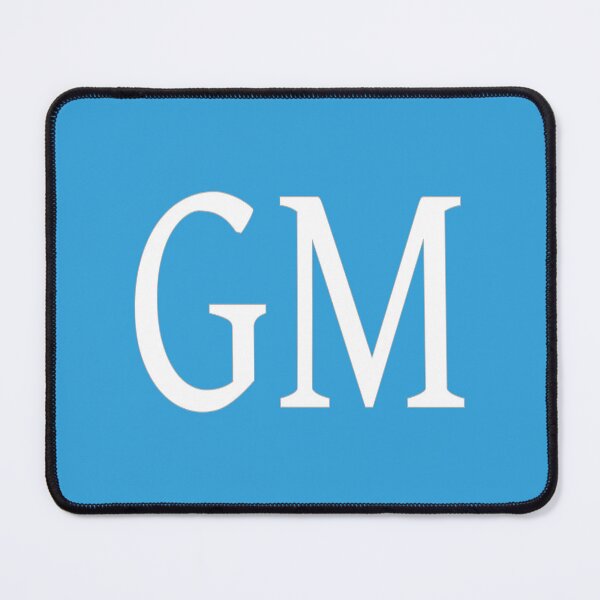 Item preview, GM Initials Monogram Elegant White Letters designed and sold by Jeallan Designs.