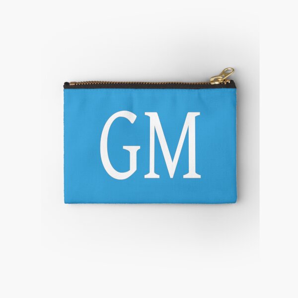 Item preview, GM Initials Monogram Elegant White Letters designed and sold by Jeallan Designs.
