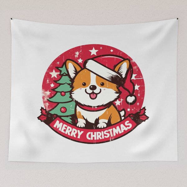 Item preview, Christmas Corgi designed and sold by TomFrontierArt.