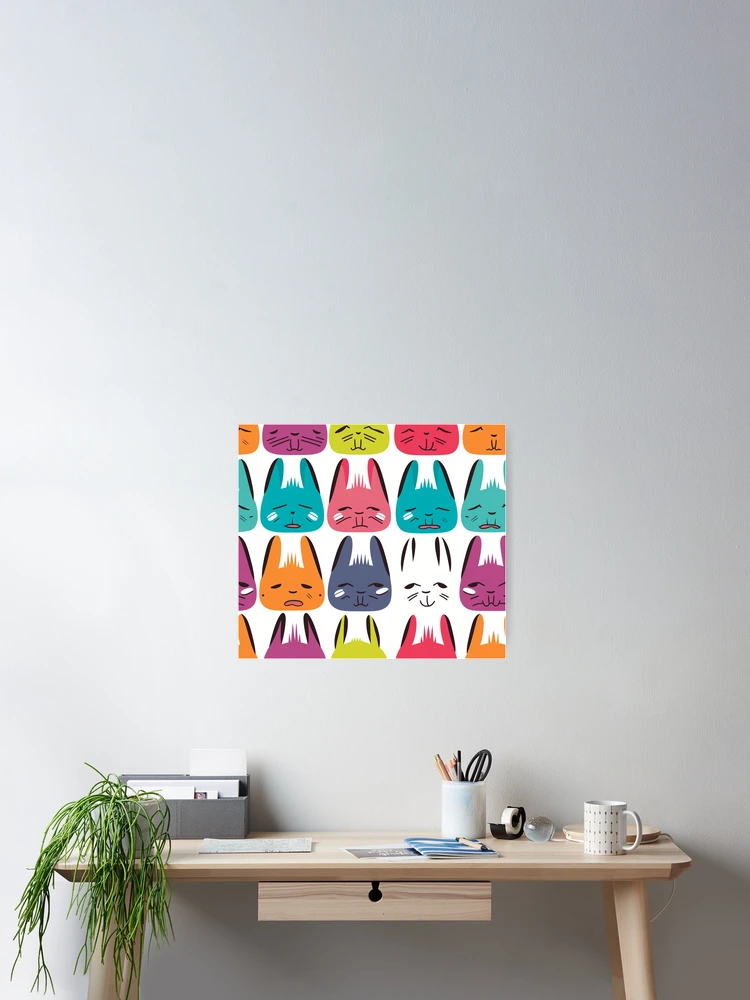 Thumbnail 2 of 3, Poster, Rabbit Reverie designed and sold by BOSSPPDESIGN.