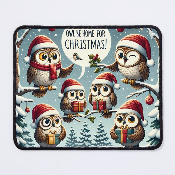 Item preview, Hoot for the Holidays: Owl Family Christmas designed and sold by DapperDanForge.