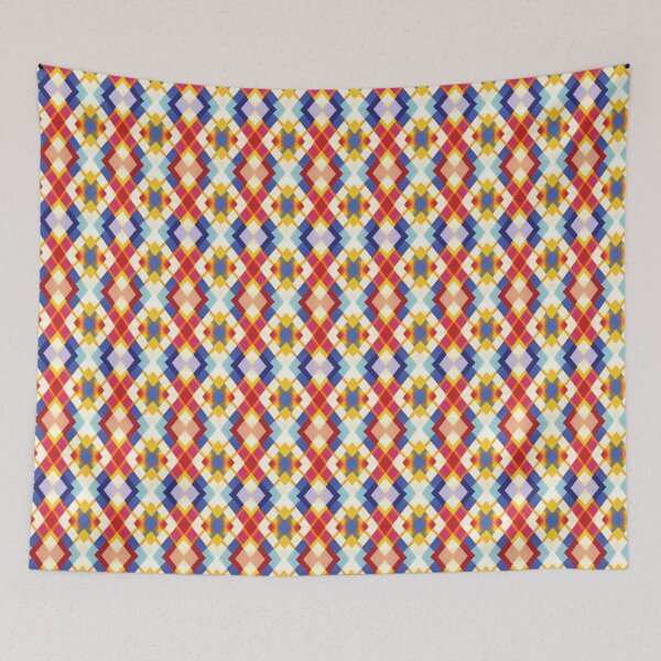 Item preview, Colorful woven fabric seamless pattern 069 designed and sold by Phumtanis66.