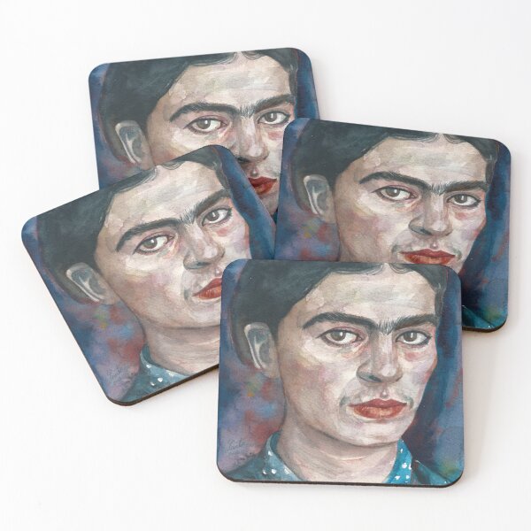 Item preview, FRIDA KAHLO - watercolor portrait .3 designed and sold by lautir.