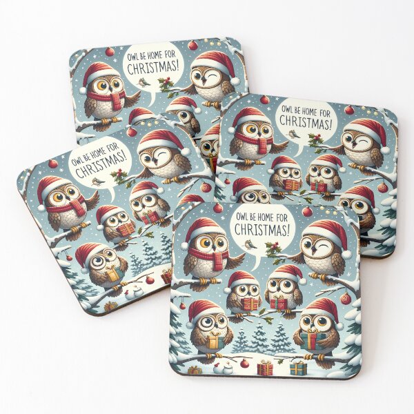 Item preview, Hoot for the Holidays: Owl Family Christmas designed and sold by DapperDanForge.