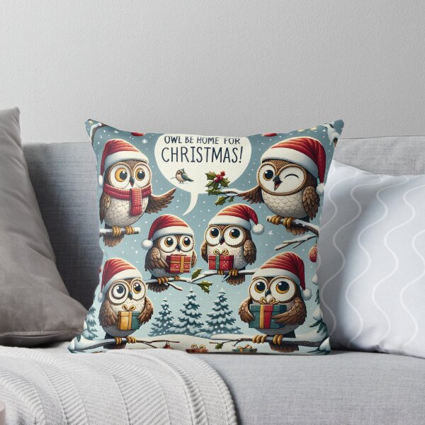 Item preview, Hoot for the Holidays: Owl Family Christmas designed and sold by DapperDanForge.