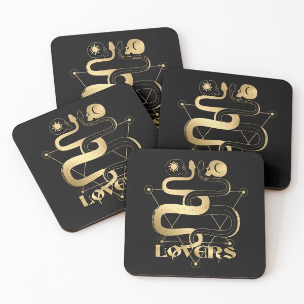 Item preview, The Lovers Tarot Card: Embrace the Dual Nature of Love designed and sold by MysticOzzy.