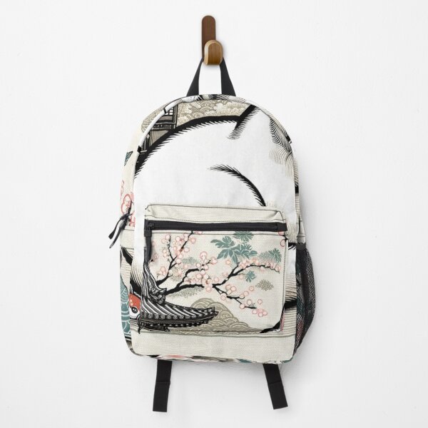 Item preview, White cat standing in a Japanese garden designed and sold by ShironekoStudio.