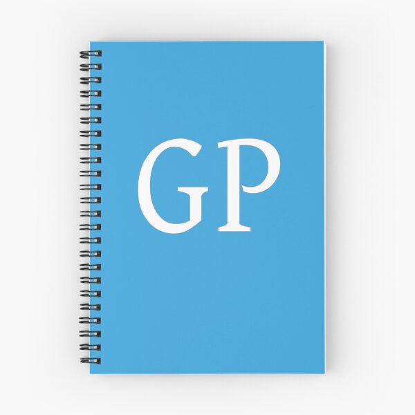Item preview, Monograma de iniciales GP Letras blancas elegantes designed and sold by Jeallan Designs.