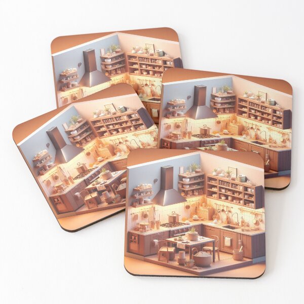 Item preview, Isometric Kitchen in 3d style designed and sold by Rabique.