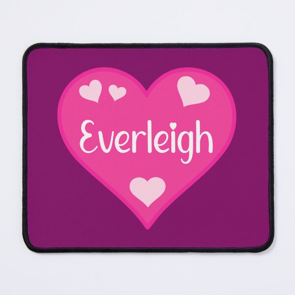 Item preview, Everleigh Name Pink Heart designed and sold by Jeallan Designs.