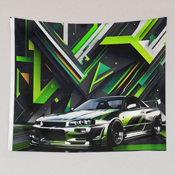 Item preview, 1992 Nissan Skyline GTR 34 Poster Design designed and sold by Salimgor Hangaround Music.