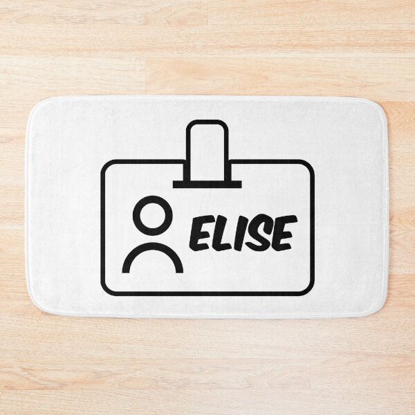 Item preview, Name ID Elise Name Label designed and sold by NormadWorld.