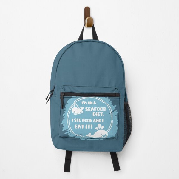 Item preview, I'm on a Seafood Diet. Motivational Whale designed and sold by MyMushroomGrove.