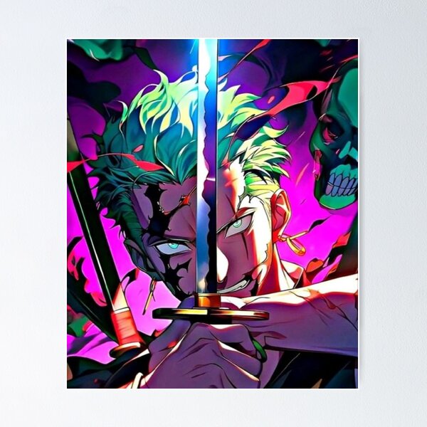 Roronoa Zoro ONE PIECE Anime Wall Art Home Decoration Scroll Poster 90*60CM  #44