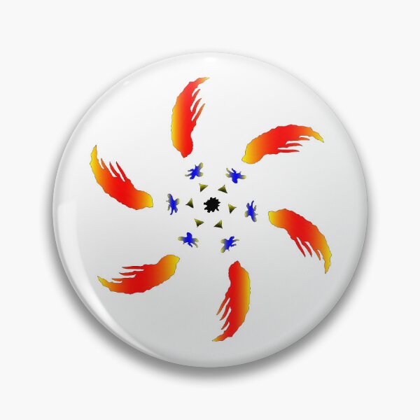 Item preview, Red Orange Circular Pattern. Printable Design. 2d illustration designed and sold by abinashm12.