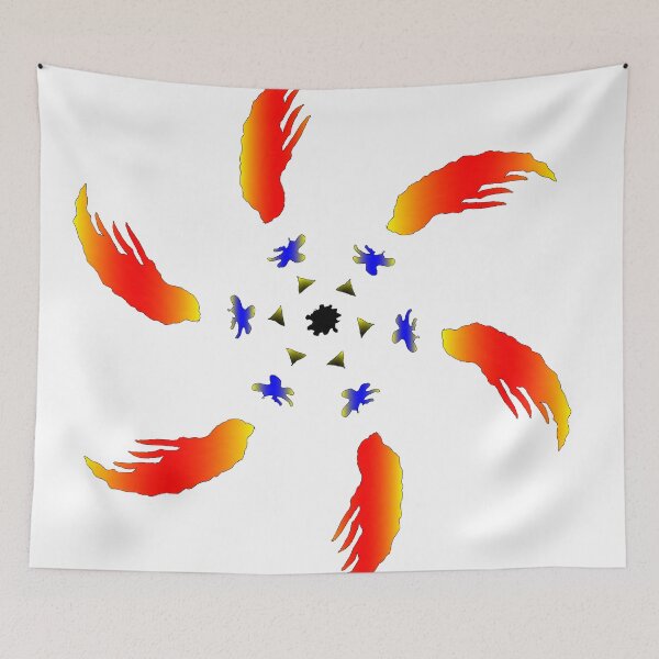 Item preview, Red Orange Circular Pattern. Printable Design. 2d illustration designed and sold by abinashm12.