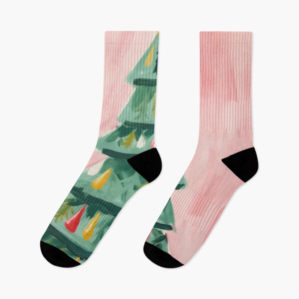 Artikelvorschau, Weihnachtsgemälde in Rosa entworfen und verkauft von DreamyDaisy.