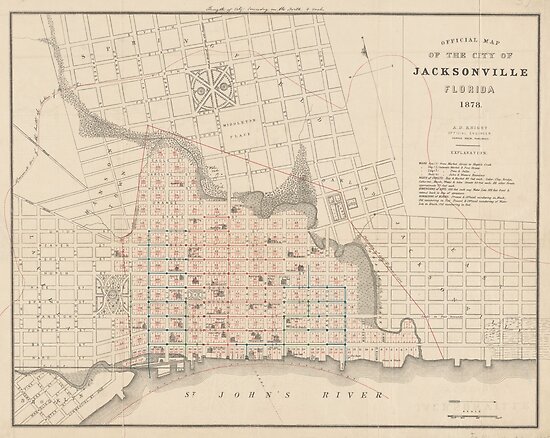 Old Maps Of Jacksonville Florida Printable Maps