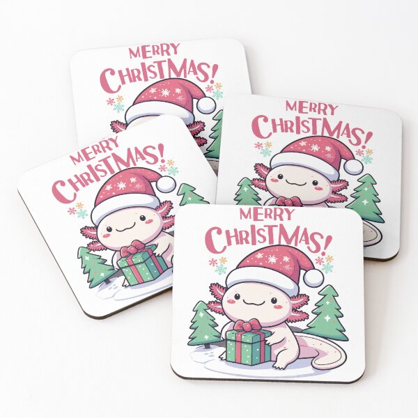 Item preview, Axolotl Christmas - Cute Kawaii Axolotl Christmas  designed and sold by JessArty ⭐⭐⭐⭐⭐.