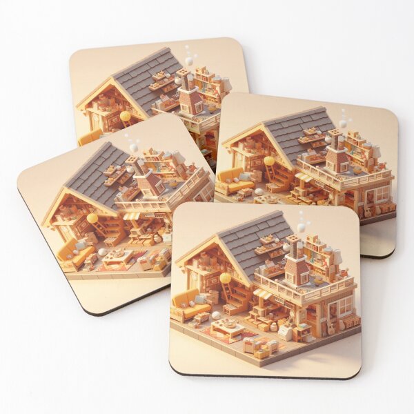 Item preview, 3d fantasy House - Warm Vibes designed and sold by Rabique.