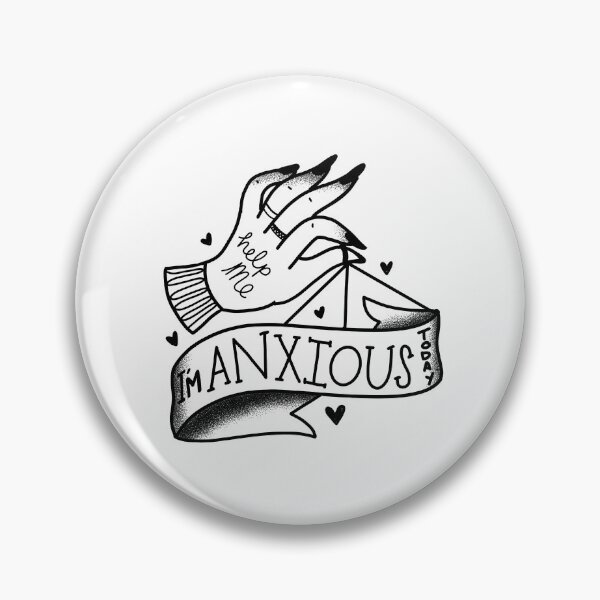Item preview, Tattoo style Boho HELP ME I'm Anxious today hand designed and sold by jazzydevil.
