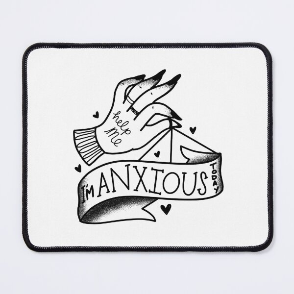 Item preview, Tattoo style Boho HELP ME I'm Anxious today hand designed and sold by jazzydevil.