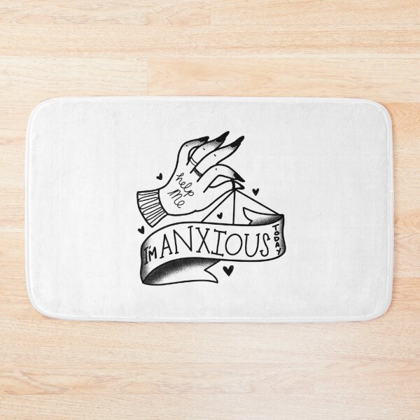 Item preview, Tattoo style Boho HELP ME I'm Anxious today hand designed and sold by jazzydevil.