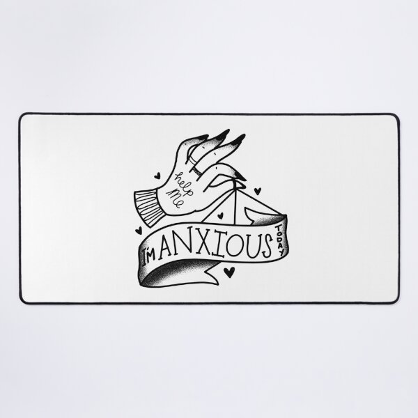 Item preview, Tattoo style Boho HELP ME I'm Anxious today hand designed and sold by jazzydevil.