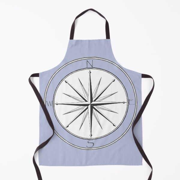 Item preview, Blue Grey Black Vintage Compass designed and sold by LZenDesigns.
