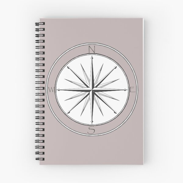 Aperçu de l'œuvre Boussole Vintage Noir Gris Foncé créée et vendue par LZenDesigns.