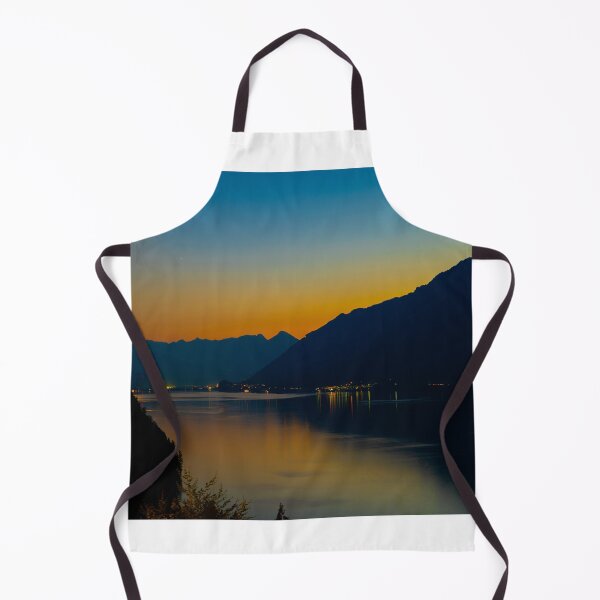 Item preview, View over Lake Brienz with Mountain and Moon in Twilight designed and sold by Mats Silvan.