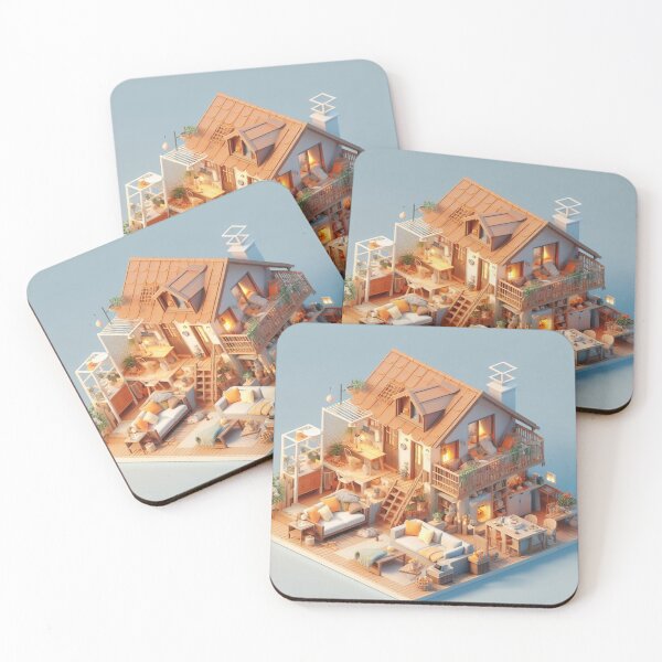 Item preview, 3d fantasy House - Warm Vibes designed and sold by Rabique.