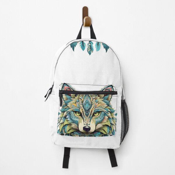 Item preview, Fox with feathers traditional design spirit designed and sold by zamperoni.