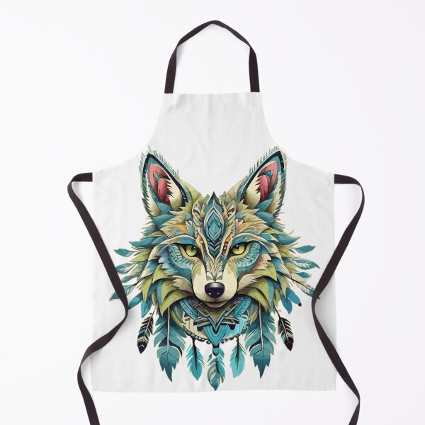 Item preview, Fox with feathers traditional design spirit designed and sold by zamperoni.